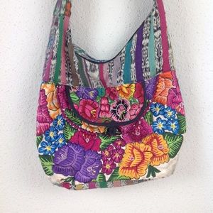 Patchwork Hobo Crossbody Bag